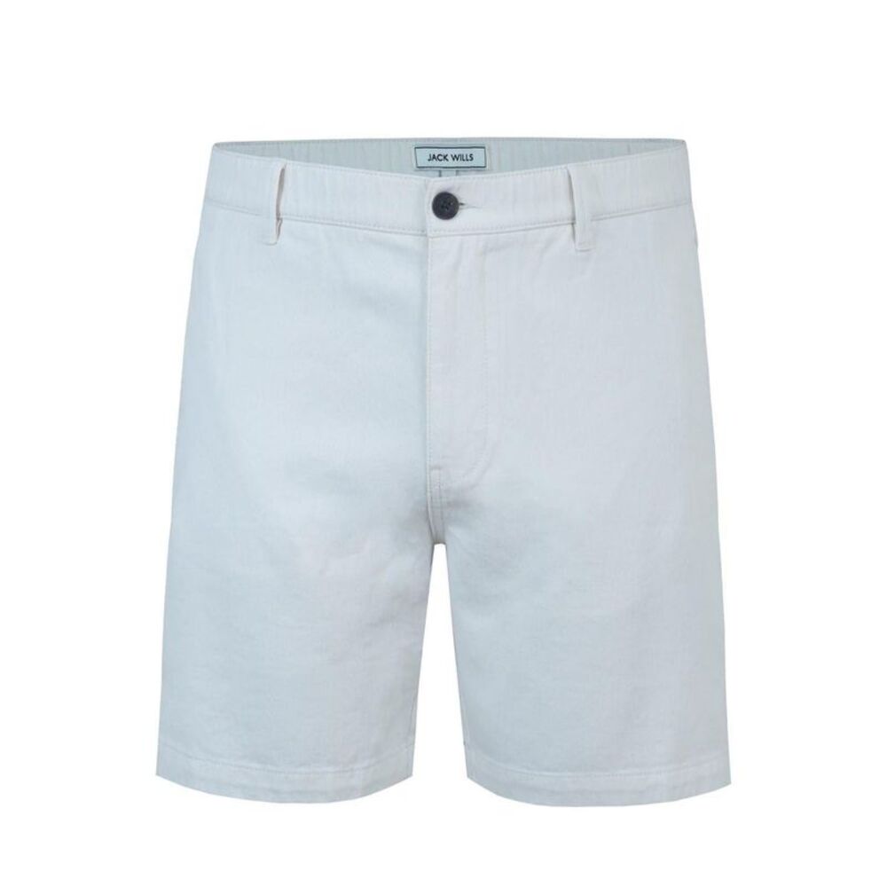 Jack Wills Mens Logo Chino Shorts / White